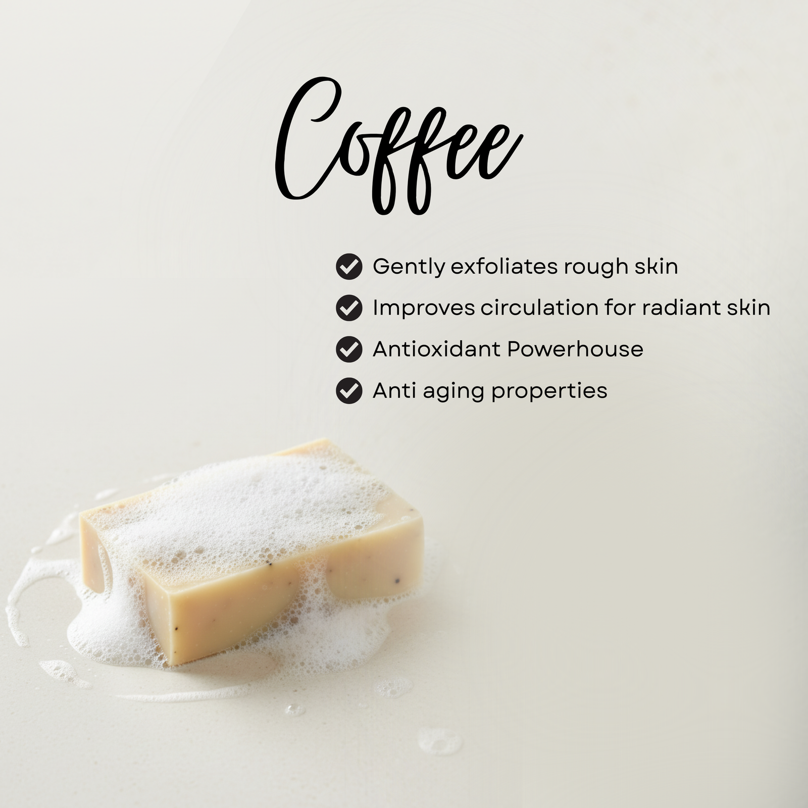 Coffee Energizing Exfoliating Face & Body Bar 4.4 Oz / 125g