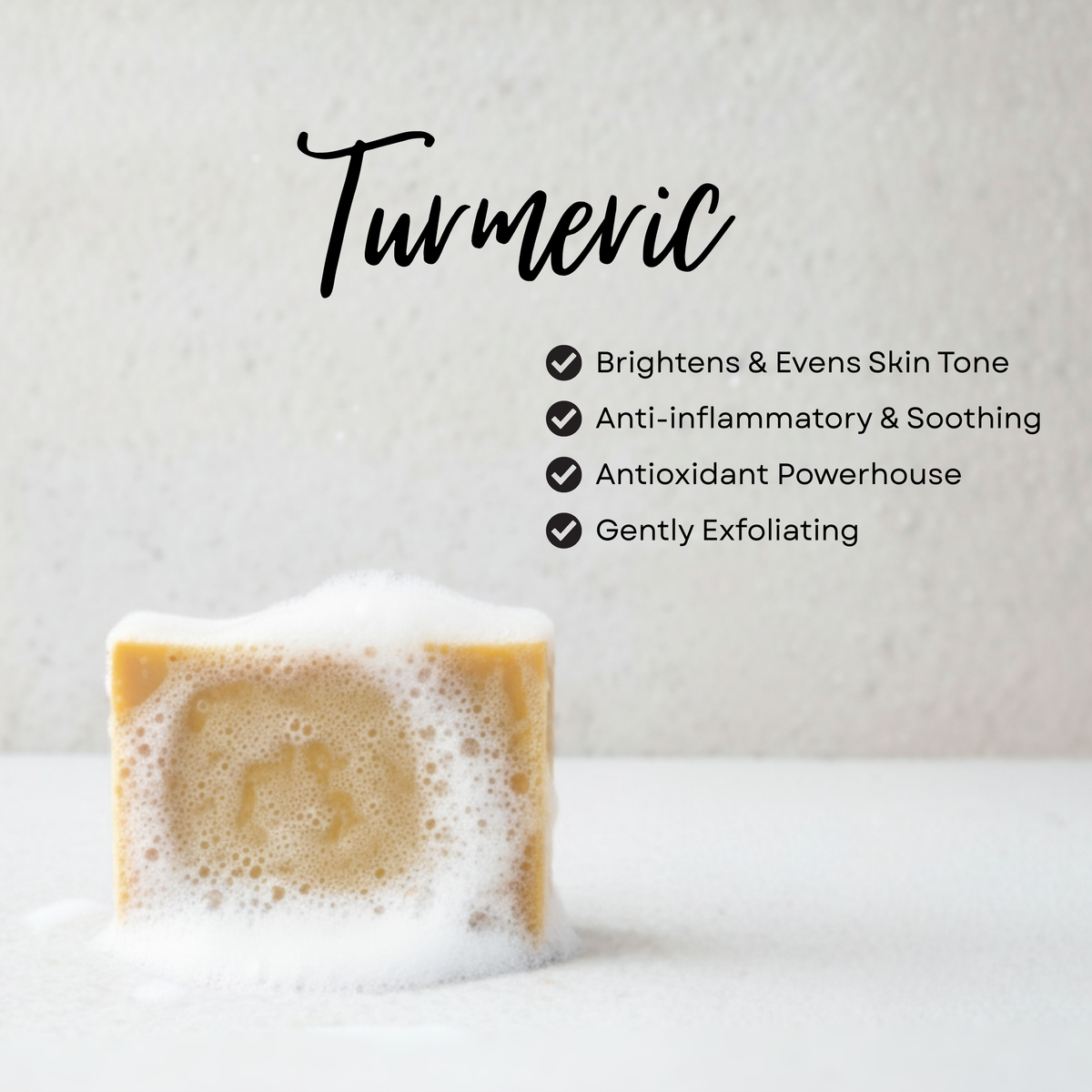 Turmeric Clarifying Brightening Face &amp; Body Bar 4.4 Oz / 125g