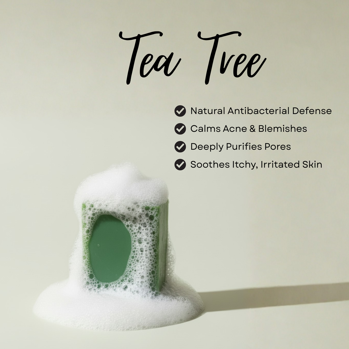 Tea Tree &amp; Peppermint  Cool &amp; Invigorating Face &amp; Body Bar  4.4 Oz / 125g